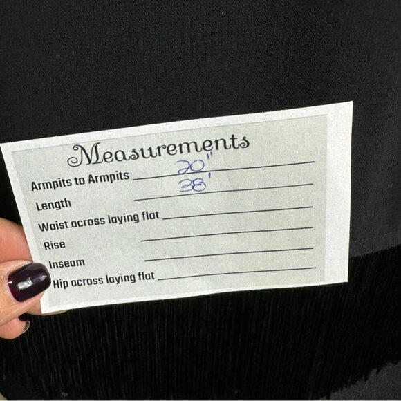 Karl Lagerfeld Paris Black Sleeveless Fringe Hem Shift Dress Size 12‎  NWOT - Picture 14 of 14